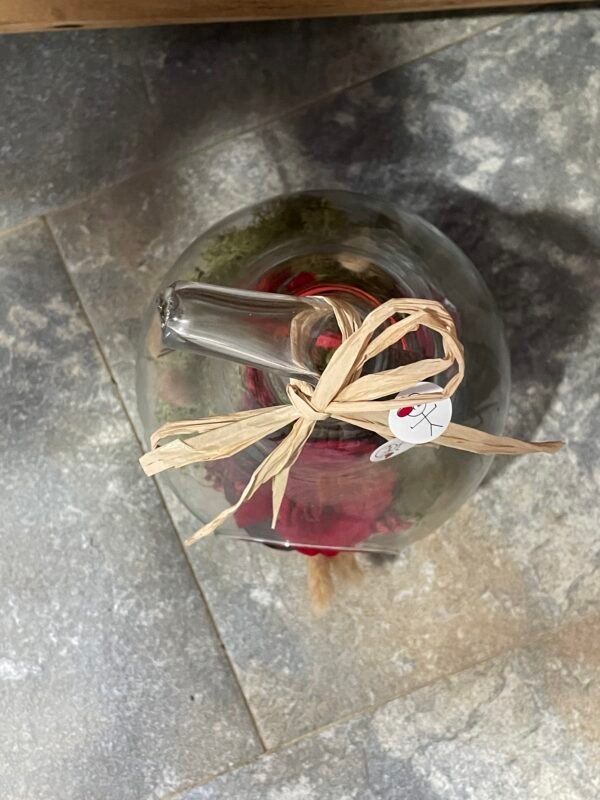 Botella de rosas